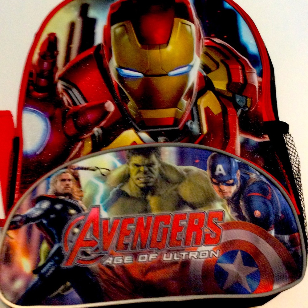 Avengers backpack and lunch bag